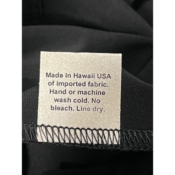 Koze Hawaii Womens Short Sleeve A-Line Midi Dress Stretch USA Scoop NWT New - Picture 9 of 9